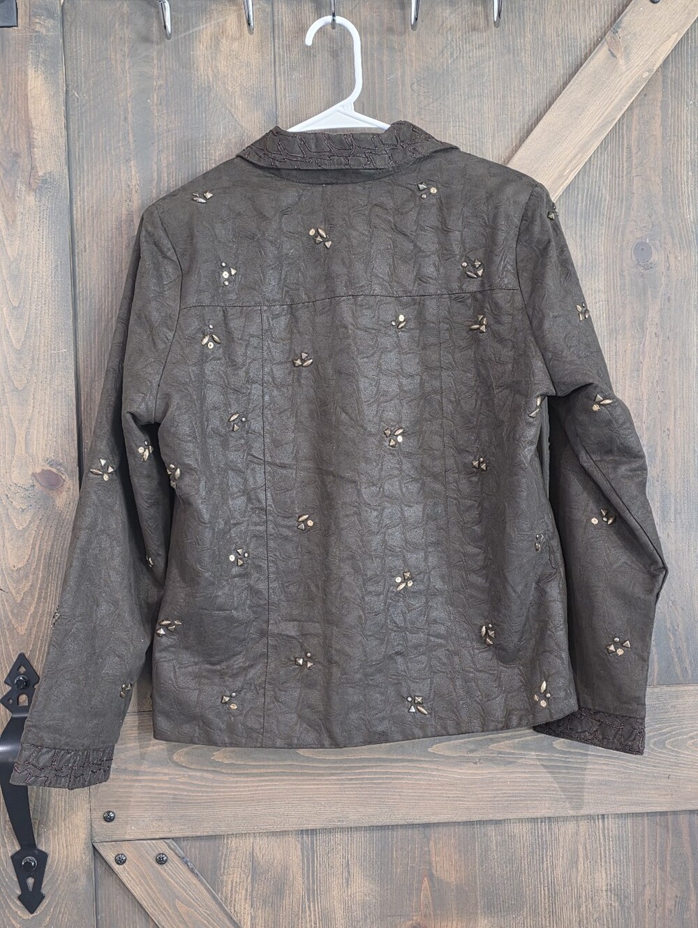 ANAGE Stud-Embellished Button-Front Jacket Vtg Size Small - Picture 2 of 4